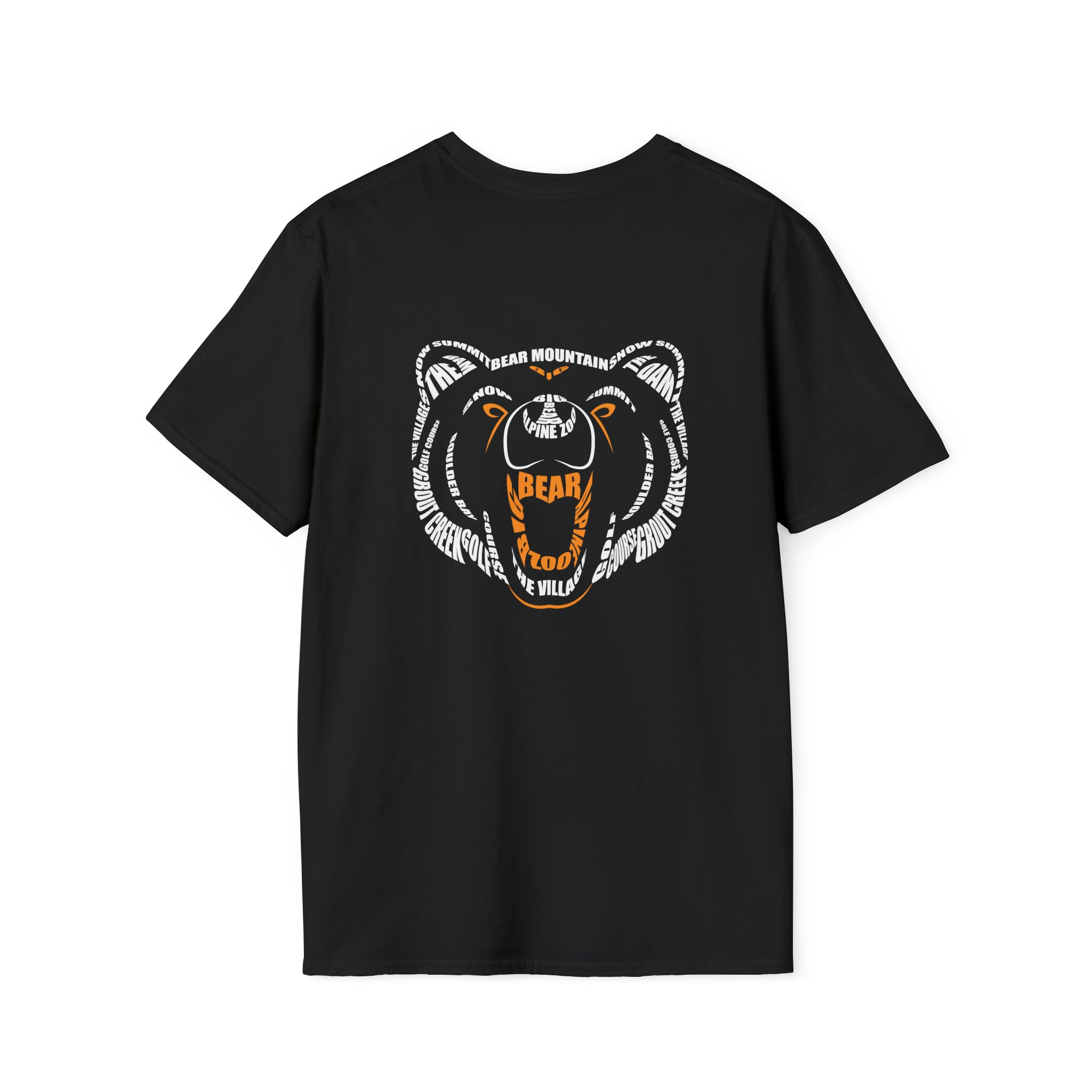 Bear Typography Soft-Style Tee – Big Bear Weather and More